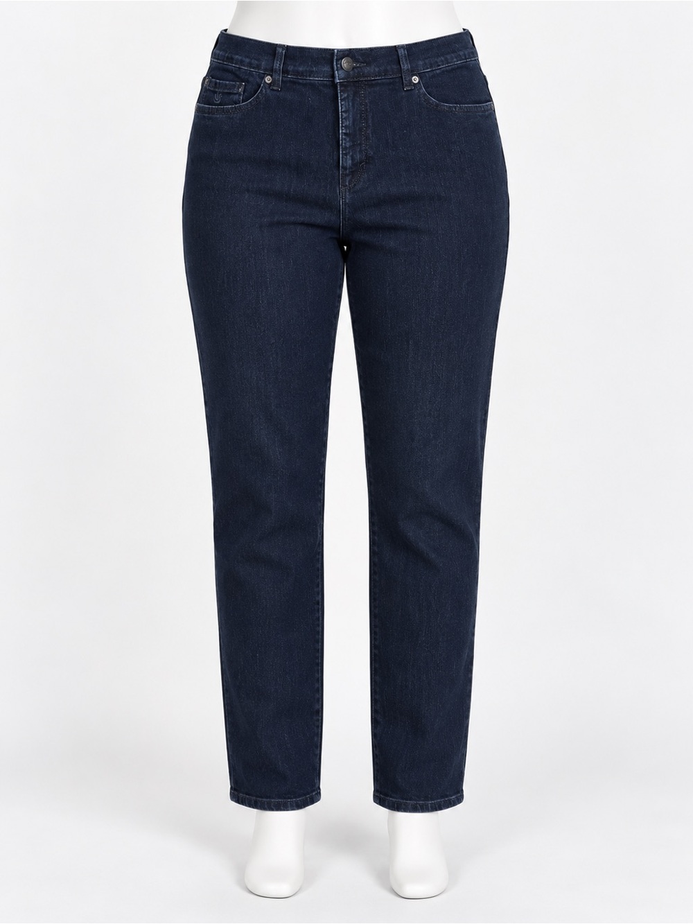 Gloria Vanderbilt Straight Leg Jeans - Dark Blue